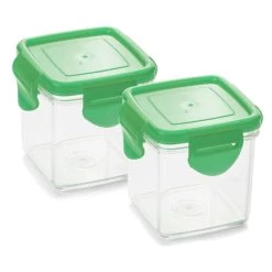 Bestpreis 🎉 Genius Nicer Dicer Quick Auffangbehälter (4 Teile) 200 Ml Frischhaltedosen Vorratsdosen Auffangdose In Grün; A34129 😍