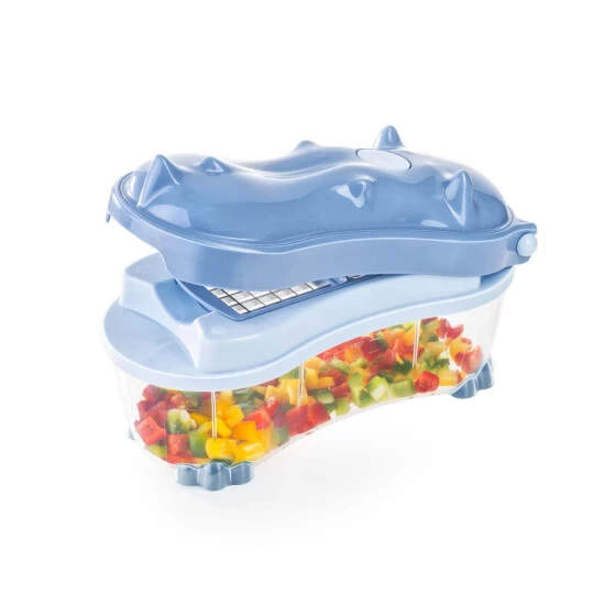 Auslauf 🔔 Genius Nicer Dicer Fun Rhino (14 Teile) Inkl. Spiralschneider Küchengerät Allesschneider Gemüseschneider In Blau; A34196 👍 8 Auslauf 🔔 Genius Nicer Dicer Fun Rhino (14 Teile) Inkl. Spiralschneider Küchengerät Allesschneider Gemüseschneider In Blau; A34196 👍 – Bild 6