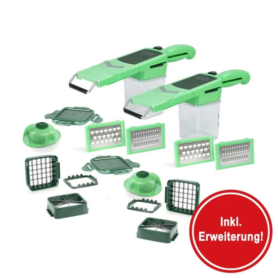 Angebote 🔔 Genius Nicer Dicer Quick Professional (Set 24-tlg.) | Inkl. 2. Set GRATIS 🎉 3 Angebote 🔔 Genius Nicer Dicer Quick Professional (Set 24-tlg.) | Inkl. 2. Set GRATIS 🎉