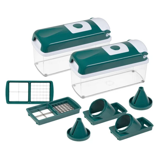 Blitzangebot ⭐ Genius Nicer Dicer Smart | Doppel-Set 12-tlg. ✨ 3 Blitzangebot ⭐ Genius Nicer Dicer Smart | Doppel-Set 12-tlg. ✨