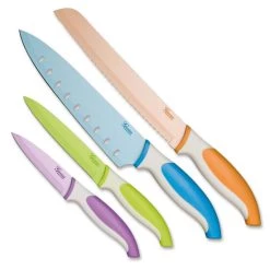 Rabatt 🌟 Genius Profi Messer Set 4tlg - Allzweckmesser Kochmesser Schälmesser Brotmesser - Mit Ultrascharfen Klingen; A21066 👏