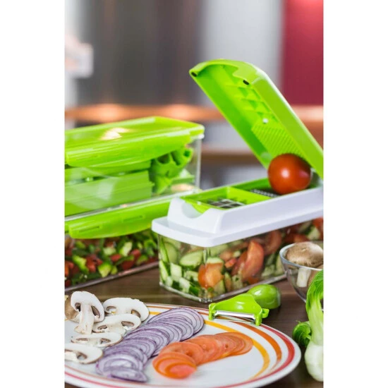 Bester Verkauf ⭐ Genius Nicer Dicer Plus (18 Teile) Multischneider Zum Schneiden Von Gemüse; A33886 🛒 4 Bester Verkauf ⭐ Genius Nicer Dicer Plus (18 Teile) Multischneider Zum Schneiden Von Gemüse; A33886 🛒 – Bild 2