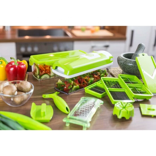 Bester Verkauf ⭐ Genius Nicer Dicer Plus (18 Teile) Multischneider Zum Schneiden Von Gemüse; A33886 🛒 5 Bester Verkauf ⭐ Genius Nicer Dicer Plus (18 Teile) Multischneider Zum Schneiden Von Gemüse; A33886 🛒 – Bild 3
