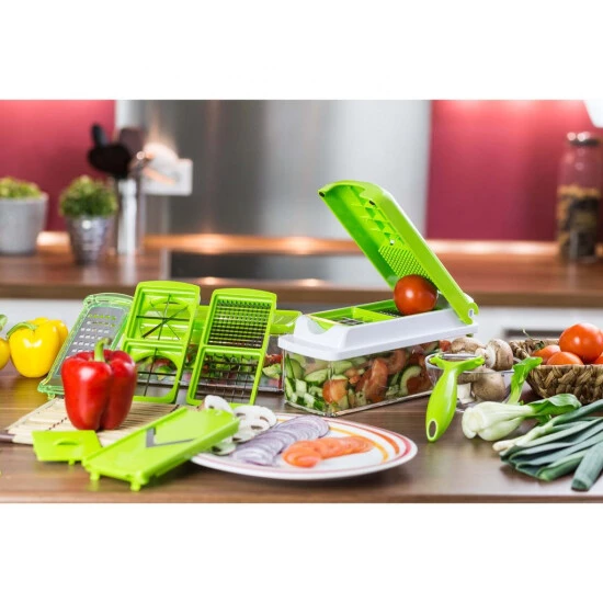 Bester Verkauf ⭐ Genius Nicer Dicer Plus (18 Teile) Multischneider Zum Schneiden Von Gemüse; A33886 🛒 6 Bester Verkauf ⭐ Genius Nicer Dicer Plus (18 Teile) Multischneider Zum Schneiden Von Gemüse; A33886 🛒 – Bild 4