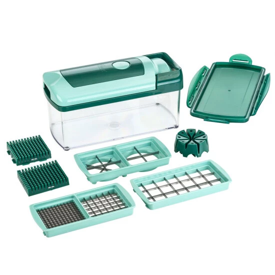 Budget ⭐ Genius Nicer Dicer Fusion (10 Teile) Alles - Schneider Obst- Und Gemüseschneider Schneid - Gerät; A33728 🤩 3 Budget ⭐ Genius Nicer Dicer Fusion (10 Teile) Alles - Schneider Obst- Und Gemüseschneider Schneid - Gerät; A33728 🤩