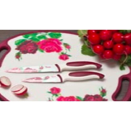 Bestpreis 💯 GENIUS Messer‐Schneid‐Set, 3‐tlg. Rosen 🧨 3 Bestpreis 💯 GENIUS Messer‐Schneid‐Set, 3‐tlg. Rosen 🧨