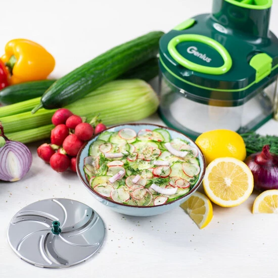 Billig 🎉 Genius Nicer Dicer Pegasus Gemüsezerkleinerer 10-tlg | Handzugdeckel | Geringer Kraftaufwand | Gemüseschneider Für Schnelles & Sicheres Arbeiten | Fein Reiben + Grob Schneiden ✔️ 7 Billig 🎉 Genius Nicer Dicer Pegasus Gemüsezerkleinerer 10-tlg | Handzugdeckel | Geringer Kraftaufwand | Gemüseschneider Für Schnelles & Sicheres Arbeiten | Fein Reiben + Grob Schneiden ✔️ – Bild 5