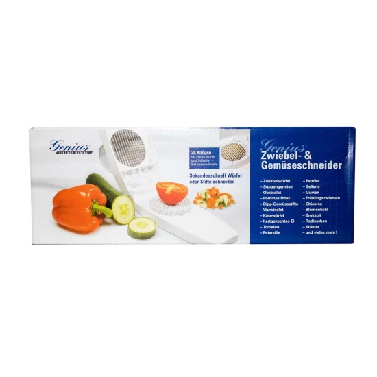 Beste Bewertungen von 😀 Genius Nicer Dicer Gemüseschneider Zwiebelschneider Nicer Dicer 3-teilig (weiss) Würfel 6 X 6 Mm ⌛ 6 Beste Bewertungen von 😀 Genius Nicer Dicer Gemüseschneider Zwiebelschneider Nicer Dicer 3-teilig (weiss) Würfel 6 X 6 Mm ⌛ – Bild 4