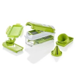 Top 10 👏 Genius Nicer Dicer Smart (12 Teile) Gemüseschneider Inkl. Schneid - Deckel Mit Selbstreinigungsfunktion In Kiwi; A80569 🎁