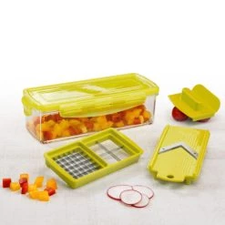 Brandneu ❤️ Genius Nicer Dicer Smart (5 Teile) Obstschneider Zwiebelschneider Mandoline Multischneider Gemüseschneider In Gelb; A336 😉 11 Brandneu ❤️ Genius Nicer Dicer Smart (5 Teile) Obstschneider Zwiebelschneider Mandoline Multischneider Gemüseschneider In Gelb; A336 😉 -Genius Verkäufe unnamed file 1427