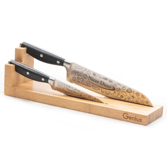 Coupon ✨ Genius Nicer Dicer Knife Professional (7 Teile) Messer - Set Schneidbrett Messerblock Aus Bambus Inkl. Rezeptheft; A8153 ✔️ 3 Coupon ✨ Genius Nicer Dicer Knife Professional (7 Teile) Messer - Set Schneidbrett Messerblock Aus Bambus Inkl. Rezeptheft; A8153 ✔️