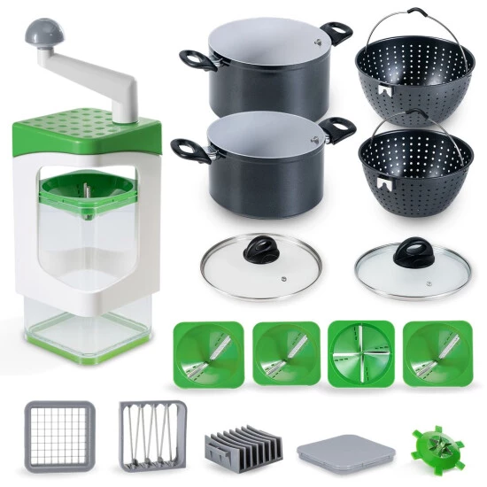 Großhandel ❤️ Genius Nicer Dicer Julietti | Spiralschneider Inkl. Würfel-Einsätze | Deluxe-Set 19-tlg. 👍 3 Großhandel ❤️ Genius Nicer Dicer Julietti | Spiralschneider Inkl. Würfel-Einsätze | Deluxe-Set 19-tlg. 👍