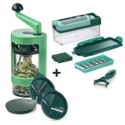 Großhandel 🔥 Genius Super Julietti 13tlg Spiralschneider - Gemüseschneider Für Dekorative Spiralen Und Juliettis - Inkl. Nicer Dicer Fusion Smart; A81125 🥰