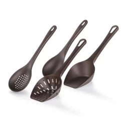 Angebote 🧨 Genius - Schöpflöffel Set 4-teilig Schöpfkellen Suppenkelle Granitbraun 20146 ⌛