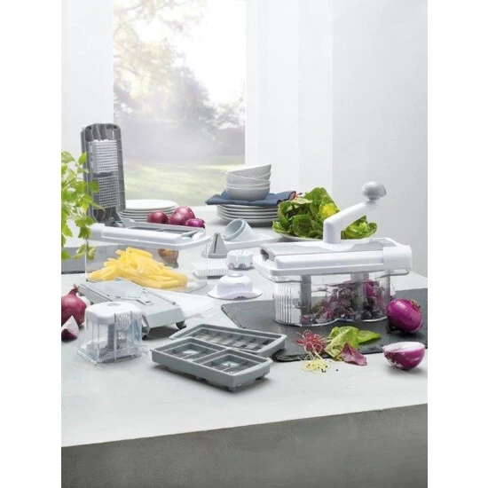 Billig 🤩 Genius Multischneider-Set - Weiß - Grau - Kunststoff 🔔 4 Billig 🤩 Genius Multischneider-Set - Weiß - Grau - Kunststoff 🔔 – Bild 2