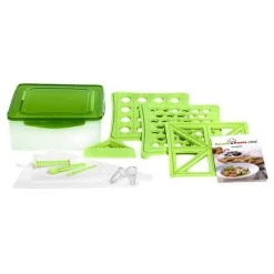 Bestes Angebot ❤️ Genius - Snack N Pasta Chef Grün 12-tlg. Pasta Maschine Nudelmaschine Pastamaker ⭐