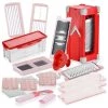 Billig 🎉 Genius - Nicer Dicer Magic Cube Gourmet Set 18-tlg. Gemüseschneider Rot 🔥 -Genius Verkäufe unnamed file 1853