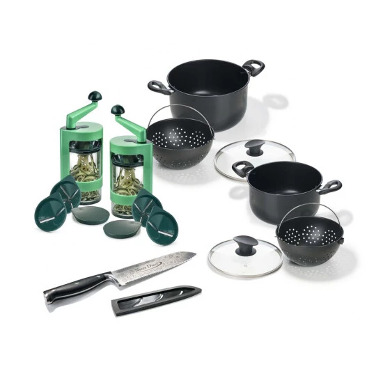 Budget 💯 Genius Super Julietti | Deluxe-Set 20-tlg. | Inkl. Topf-Set Und Santoku-Messer 🤩 3 Budget 💯 Genius Super Julietti | Deluxe-Set 20-tlg. | Inkl. Topf-Set Und Santoku-Messer 🤩