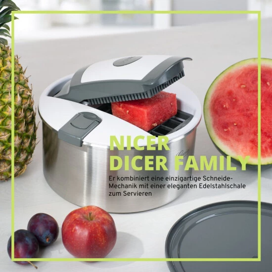 Budget 😀 Genius Nicer Dicer Family | Set 7-tlg. | Inkl. Schleuder ✔️ 4 Budget 😀 Genius Nicer Dicer Family | Set 7-tlg. | Inkl. Schleuder ✔️ – Bild 2