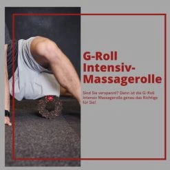 Bester Verkauf ❤️ Genius Faszienrolle G-Roll Für Intensive Tiefenmassage - Massageroller Für Triggerpunkte | Faszien-Training Für Muskeln & Bindegewebe 🎁