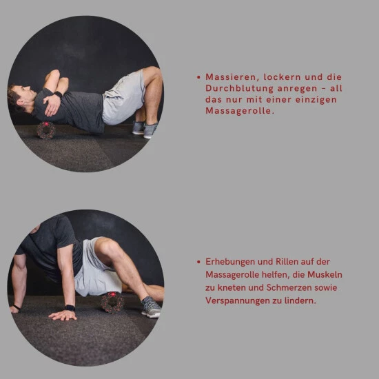 Bester Verkauf ❤️ Genius Faszienrolle G-Roll Für Intensive Tiefenmassage - Massageroller Für Triggerpunkte | Faszien-Training Für Muskeln & Bindegewebe 🎁 4 Bester Verkauf ❤️ Genius Faszienrolle G-Roll Für Intensive Tiefenmassage - Massageroller Für Triggerpunkte | Faszien-Training Für Muskeln & Bindegewebe 🎁 – Bild 3