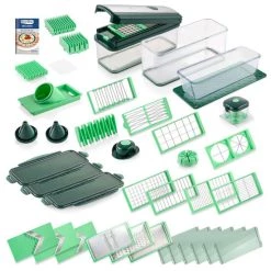 Billig 🔔 Genius Nicer Dicer Exclusive Gemüseschneider – 34-tlg | Würfelschneider + Tomatenschneider In Einem Set Mit 8 Einsätzen + Reibe & Hobel | Inkl. XXL-Behälter 👍