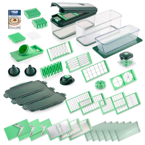 Billig 🔔 Genius Nicer Dicer Exclusive Gemüseschneider – 34-tlg | Würfelschneider + Tomatenschneider In Einem Set Mit 8 Einsätzen + Reibe & Hobel | Inkl. XXL-Behälter 👍 3 Billig 🔔 Genius Nicer Dicer Exclusive Gemüseschneider – 34-tlg | Würfelschneider + Tomatenschneider In Einem Set Mit 8 Einsätzen + Reibe & Hobel | Inkl. XXL-Behälter 👍