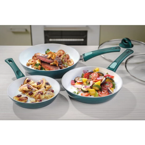 Neu 🧨 Genius Cerafit Fusion Bratpfannen-Set (7 Teile) Ø 20 Cm Ø 24 Cm Ø 28 Cm In Smaragdgrün Mit Antihaft-Beschichtung; A24055 ❤️ 5 Neu 🧨 Genius Cerafit Fusion Bratpfannen-Set (7 Teile) Ø 20 Cm Ø 24 Cm Ø 28 Cm In Smaragdgrün Mit Antihaft-Beschichtung; A24055 ❤️ – Bild 3