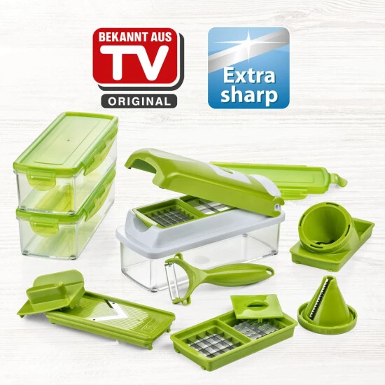 Bestes Angebot 🔔 Genius Nicer Dicer Smart Julietti | 16 Teile | Gemüseschneider | Spiralschneider | Julienneschneider | Schneiden/Würfeln ✔️ 4 Bestes Angebot 🔔 Genius Nicer Dicer Smart Julietti | 16 Teile | Gemüseschneider | Spiralschneider | Julienneschneider | Schneiden/Würfeln ✔️ – Bild 2