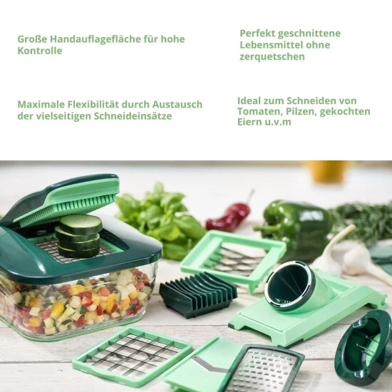 Neu 🥰 Genius Nicer Dicer Chef (15 Teile) Obst & Gemüseschneider Allesschneider Julietti-Schneider Multi-Schneider; A27060 🤩 5 Neu 🥰 Genius Nicer Dicer Chef (15 Teile) Obst & Gemüseschneider Allesschneider Julietti-Schneider Multi-Schneider; A27060 🤩 – Bild 3