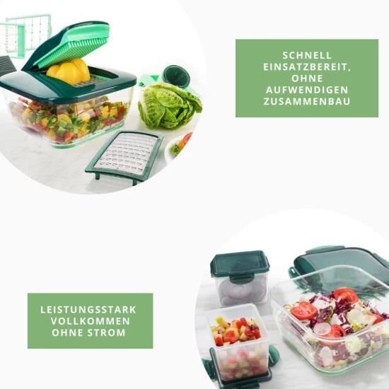 Neu 🥰 Genius Nicer Dicer Chef (15 Teile) Obst & Gemüseschneider Allesschneider Julietti-Schneider Multi-Schneider; A27060 🤩 6 Neu 🥰 Genius Nicer Dicer Chef (15 Teile) Obst & Gemüseschneider Allesschneider Julietti-Schneider Multi-Schneider; A27060 🤩 – Bild 4