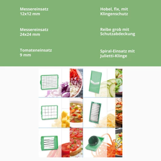 Neu 🥰 Genius Nicer Dicer Chef (15 Teile) Obst & Gemüseschneider Allesschneider Julietti-Schneider Multi-Schneider; A27060 🤩 8 Neu 🥰 Genius Nicer Dicer Chef (15 Teile) Obst & Gemüseschneider Allesschneider Julietti-Schneider Multi-Schneider; A27060 🤩 – Bild 6