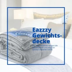 Blitzangebot 💯 Genius Eazzzy Gewichtsdecke 135 X 200 Cm (4kg) Für Erwachsene Und Kinder Gegen Schlafstörung; A19308 😍