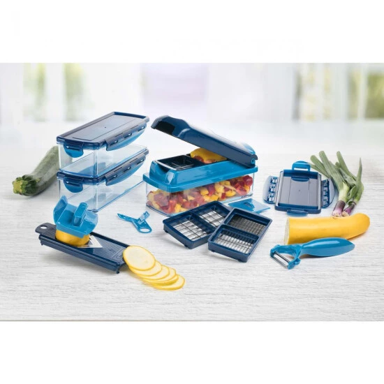 Besorgen 🛒 Genius Nicer Dicer Smart Set 14-tlg Gemüseschneider Gemüsehobel Für Obst Und Gemüse; A34142 🛒 4 Besorgen 🛒 Genius Nicer Dicer Smart Set 14-tlg Gemüseschneider Gemüsehobel Für Obst Und Gemüse; A34142 🛒 – Bild 2