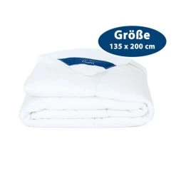 Billig 🎉 Genius Eazzzy Bettdecke 135x200 Cm - Ganzjahresbettdecke Aus Baumwolle In Weiß - Warm & Kuschelig Aus 100% Baumwolle ⌛