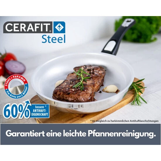 Großhandel 🥰 Genius Cerafit Steel Pfannenset 5-tlg 20 24 28 Cm Mit Deckel Induktion Pfanne 🎁 8 Großhandel 🥰 Genius Cerafit Steel Pfannenset 5-tlg 20 24 28 Cm Mit Deckel Induktion Pfanne 🎁 – Bild 6