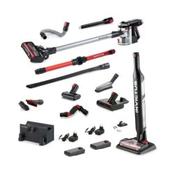 Bester Verkauf 🧨 Genius Invictus X9 Akku Staubsauger + X Water | Kabelloser 2 In 1 Nass Trockensauger | LED Fugendüse, Elektrobürste, HEPA-Filter, Knickrohr | Alle Bodenarten + Tierhaare 30 Teile 🌟