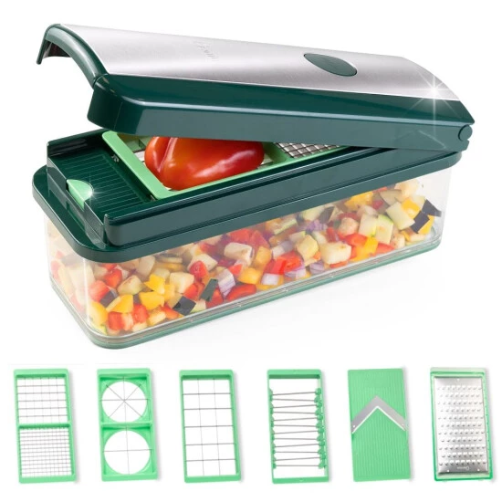 Bestes Angebot ❤️ Genius Nicer Dicer Exclusive Gemüseschneider 15tlg Mit 6 Einsätzen + Rezeptheft; A34286 ❤️ 3 Bestes Angebot ❤️ Genius Nicer Dicer Exclusive Gemüseschneider 15tlg Mit 6 Einsätzen + Rezeptheft; A34286 ❤️