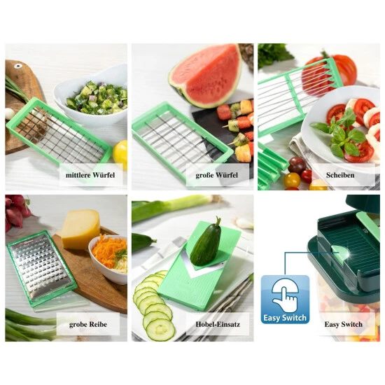 Bestes Angebot ❤️ Genius Nicer Dicer Exclusive Gemüseschneider 15tlg Mit 6 Einsätzen + Rezeptheft; A34286 ❤️ 5 Bestes Angebot ❤️ Genius Nicer Dicer Exclusive Gemüseschneider 15tlg Mit 6 Einsätzen + Rezeptheft; A34286 ❤️ – Bild 3