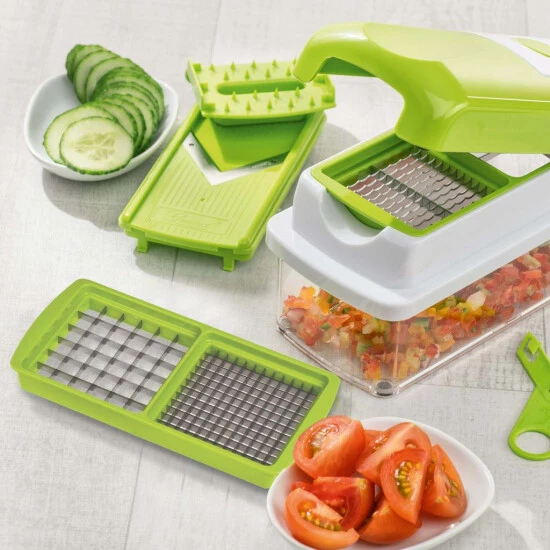 Brandneu 👍 Genius Nicer Dicer Smart 9 Teile - Schneiden, Würfeln, Hobeln, Schälen, Aufbewahren, Obst- & Gemüse-Schneider; A33551 ⌛ 4 Brandneu 👍 Genius Nicer Dicer Smart 9 Teile - Schneiden, Würfeln, Hobeln, Schälen, Aufbewahren, Obst- & Gemüse-Schneider; A33551 ⌛ – Bild 2