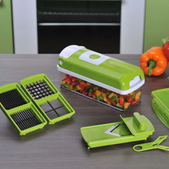 Brandneu 👍 Genius Nicer Dicer Smart 9 Teile - Schneiden, Würfeln, Hobeln, Schälen, Aufbewahren, Obst- & Gemüse-Schneider; A33551 ⌛ 5 Brandneu 👍 Genius Nicer Dicer Smart 9 Teile - Schneiden, Würfeln, Hobeln, Schälen, Aufbewahren, Obst- & Gemüse-Schneider; A33551 ⌛ – Bild 3