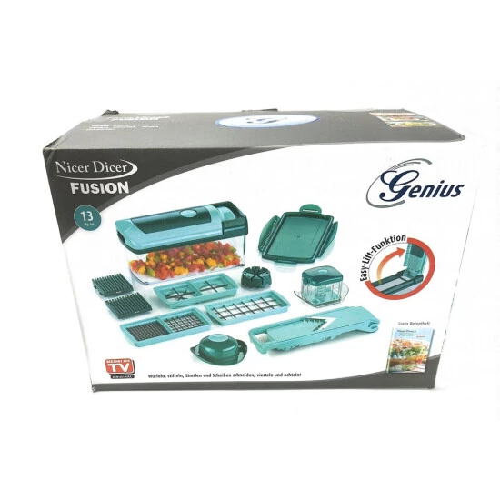 Besorgen 👏 GENIUS 33718 Nicer Dicer Fusion+ + Slicer 13tlg. 🎁 9 Besorgen 👏 GENIUS 33718 Nicer Dicer Fusion+ + Slicer 13tlg. 🎁 – Bild 7