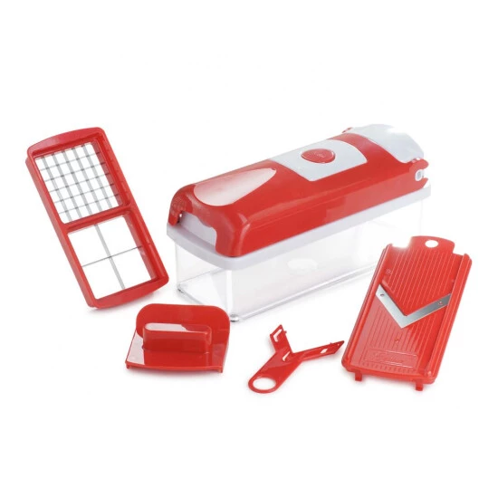 Schlussverkauf 🔔 Genius Nicer Dicer Smart (5 Teile ) Gemüseschneider Allesschneider Obstschneider Zerkleinerer In Rot; A33634 👍 3 Schlussverkauf 🔔 Genius Nicer Dicer Smart (5 Teile ) Gemüseschneider Allesschneider Obstschneider Zerkleinerer In Rot; A33634 👍