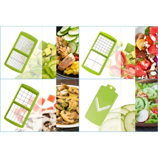 Auslauf 🔥 Genius Nicer Dicer Smart (10 Teile) Gemüseschneider Zum Hobeln, Schneiden, Schälen, Würfeln & Schneiden; A33934 ❤️ 5 Auslauf 🔥 Genius Nicer Dicer Smart (10 Teile) Gemüseschneider Zum Hobeln, Schneiden, Schälen, Würfeln & Schneiden; A33934 ❤️ – Bild 3