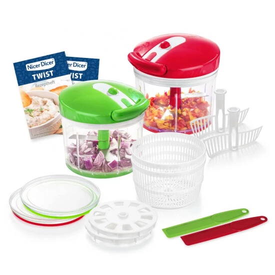 Neu 🥰 Genius Nicer Dicer Twist Zerkleinerer Mit Seilzug (18tlg.) Gemüseschneider Zum Schneiden Von Zwiebeln; A81612 🔥 3 Neu 🥰 Genius Nicer Dicer Twist Zerkleinerer Mit Seilzug (18tlg.) Gemüseschneider Zum Schneiden Von Zwiebeln; A81612 🔥