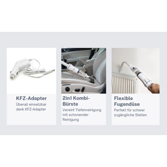 Bester Verkauf ✨ Genius Invictus One Handstaubsauger (11 Teile) Maximale Power Im Handformat Beutellos Und Kabellos; A81649 🔔 7 Bester Verkauf ✨ Genius Invictus One Handstaubsauger (11 Teile) Maximale Power Im Handformat Beutellos Und Kabellos; A81649 🔔 – Bild 5