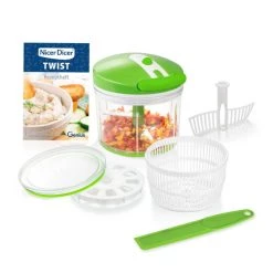 Beste Bewertungen von 🥰 Genius Nicer Dicer Twist Universalzerkleinerer Set 9-tlg - Gemüseschneider Manuell Mit Seilzug, Salatschleuder & Sieb 1000ml; A29187 🧨