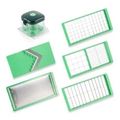 Aktion 🔔 Genius Nicer Dicer Exclusive Gemüseschneider 6tlg Zubehör-Set Mit Reibe + Hobel; A34290 💯
