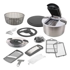 Auslauf 👍 Genius Nicer Dicer Family | Deluxe-Set 13-tlg. | Gemüseschneider | Salatschleuder 🛒