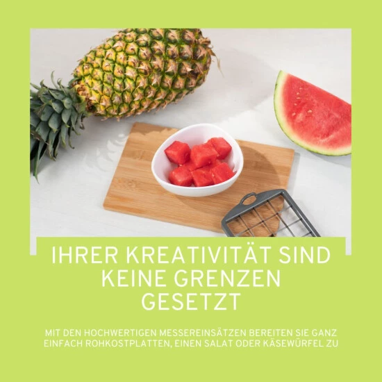 Auslauf 👍 Genius Nicer Dicer Family | Deluxe-Set 13-tlg. | Gemüseschneider | Salatschleuder 🛒 6 Auslauf 👍 Genius Nicer Dicer Family | Deluxe-Set 13-tlg. | Gemüseschneider | Salatschleuder 🛒 – Bild 4